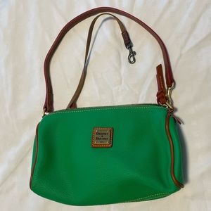 Dooney and Bourke Green Leather Small Handbag